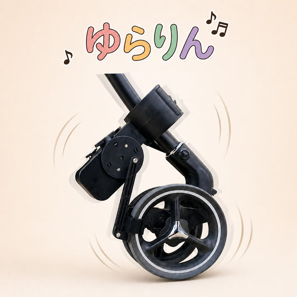 【予約販売中！】ゆらりん　自動ベビーカー揺らし 電動 USB 赤ちゃん用 スムーズな揺れ機能付き
