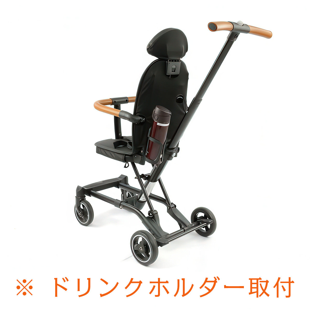 ドリンクホルダー付き！スマホも置ける便利なベビーカー専用テーブル