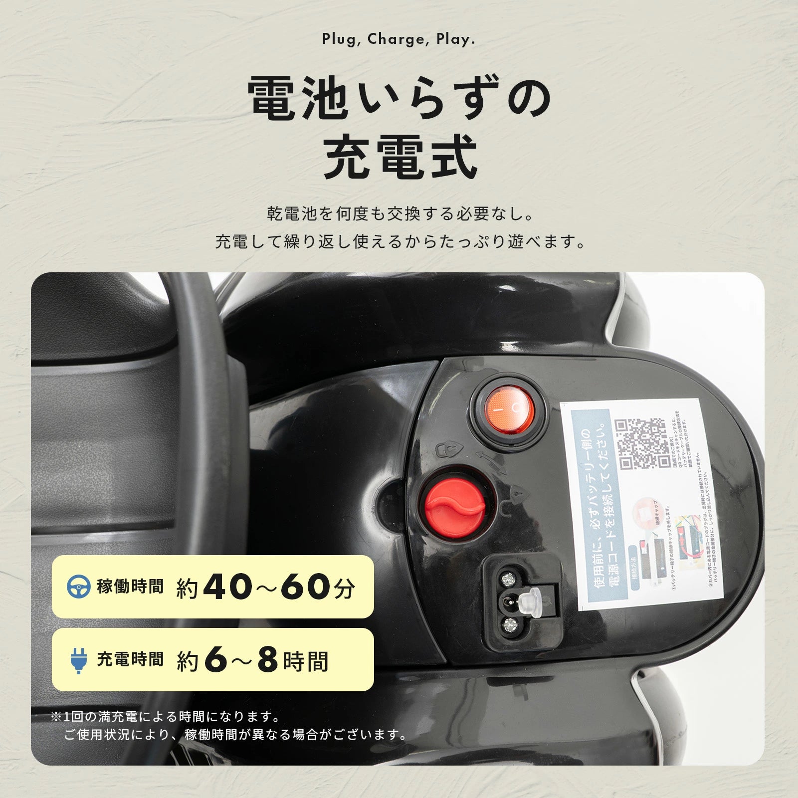乗れるおもちゃ電動キッズカー