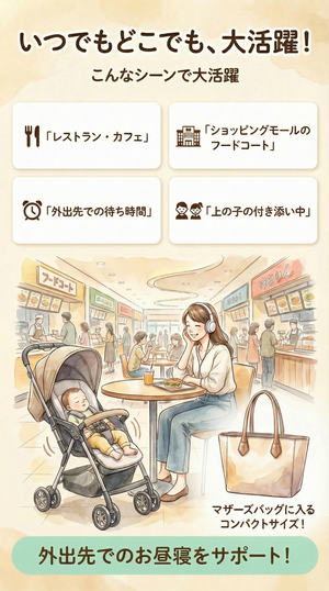 【予約販売中！】ゆらりん　自動ベビーカー揺らし 電動 USB 赤ちゃん用 スムーズな揺れ機能付き
