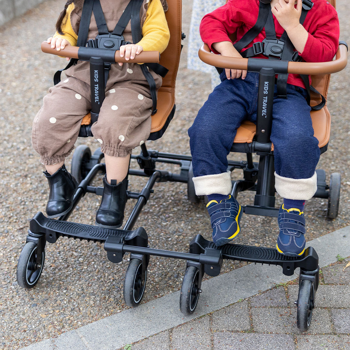 キッズトラベル　ベビーカー キッズトラベルベビーカー ダブル｜兄弟や双子のおでかけにぴったり